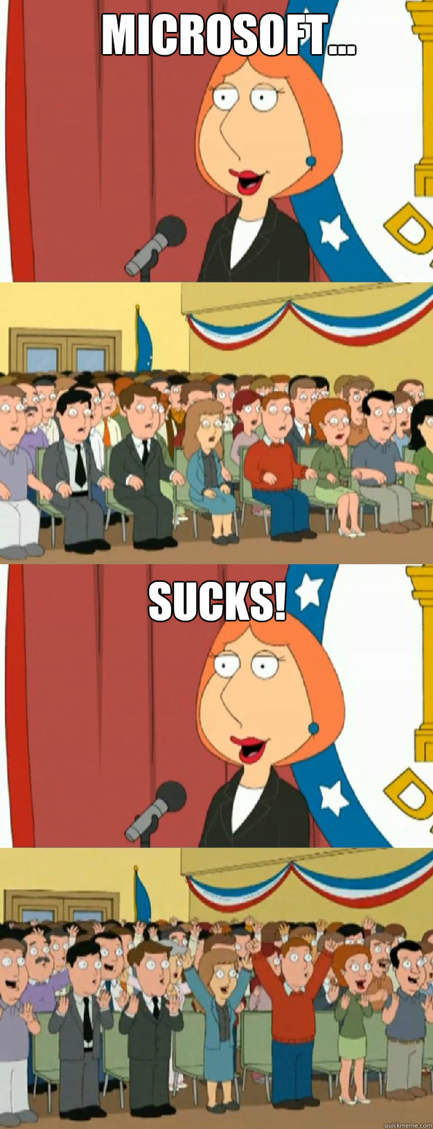 Microsoft... SUCKS!  Lois Griffin