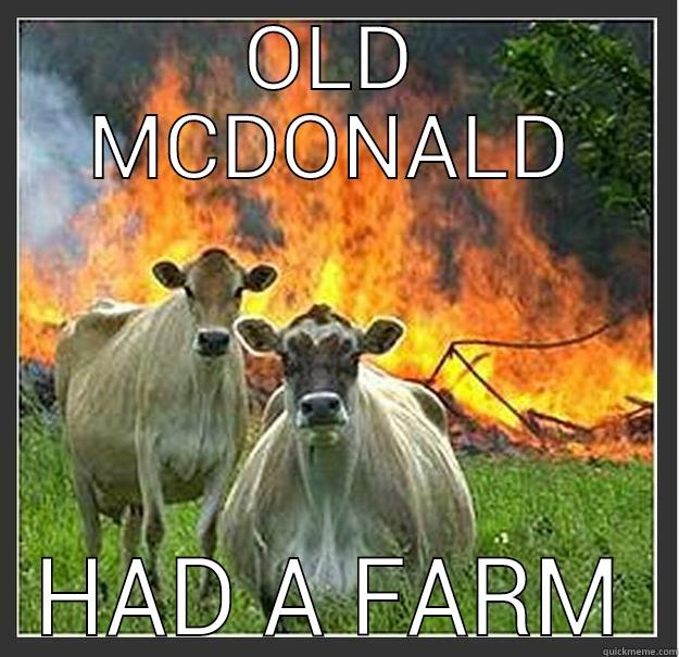 OLD MCDONALD HAD A FARM Evil cows