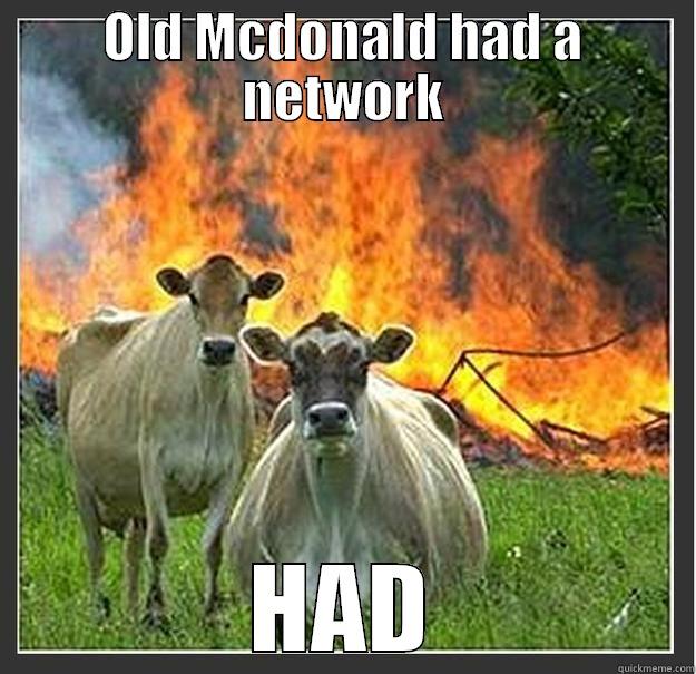 OLD MCDONALD HAD A NETWORK HAD Evil cows