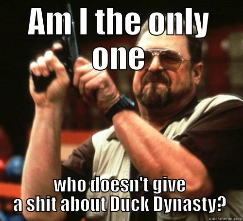 AM I THE ONLY ONE WHO DOESN'T GIVE A SHIT ABOUT DUCK DYNASTY? Misc