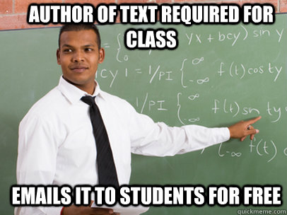 AUTHOR OF TEXT REQUIRED FOR CLASS EMAILS IT TO STUDENTS FOR FREE  Good Guy Teacher