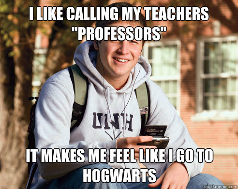 I like calling my teachers 