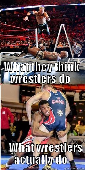                                                                                                                                                                                               WHAT THEY THINK WRESTLERS DO                          WHAT WRESTLERS ACTUALLY DO  Misc