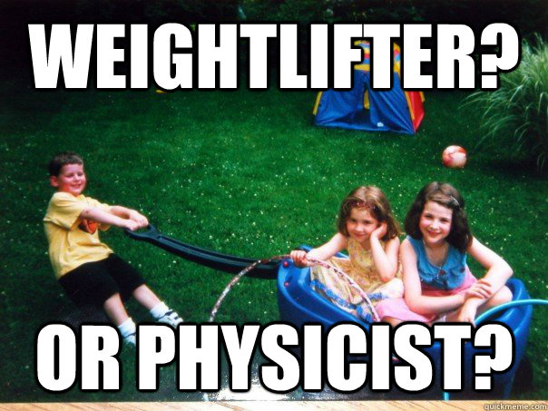 WEIGHTLIFTER? OR PHYSICIST? - WEIGHTLIFTER? OR PHYSICIST?  FREE BODY DIAGRAM