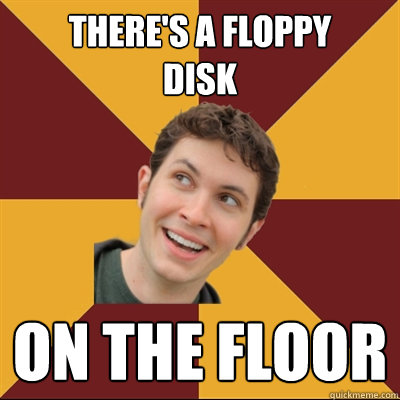 There's a floppy 
disk on the floor - There's a floppy 
disk on the floor  Tobuscus