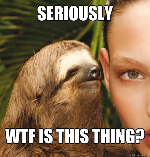 Seriously WTF IS This Thing?  Whispering Sloth