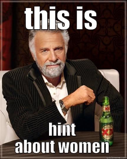 clever man - THIS IS HINT ABOUT WOMEN The Most Interesting Man In The World