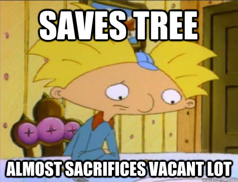 Saves Tree Almost sacrifices vacant lot  Hey Arnold Problems