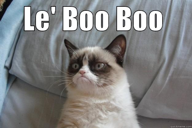 LE' BOO BOO  Grumpy Cat