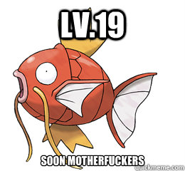 LV.19 soon motherfuckers  Tormented Magikarp