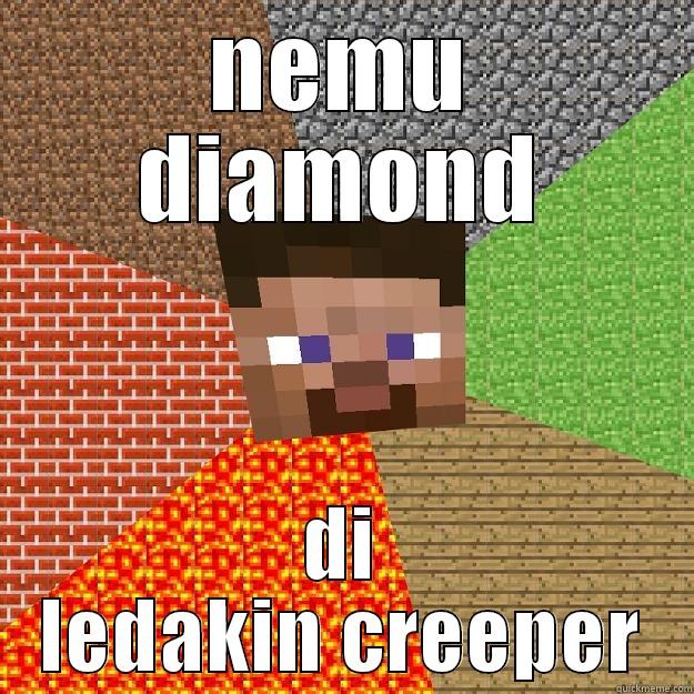 NEMU DIAMOND DI LEDAKIN CREEPER Minecraft