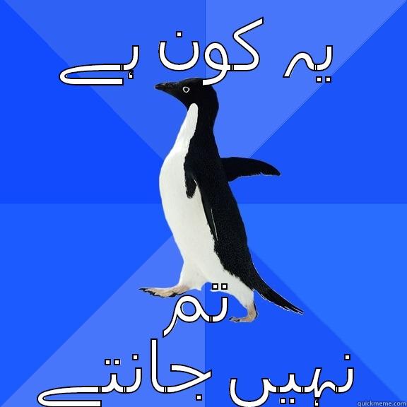 یہ کون ہے تم نہیں جانتے Socially Awkward Penguin