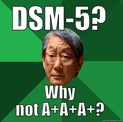 Psych DSM-5 - DSM-5? WHY NOT A+A+A+? High Expectations Asian Father