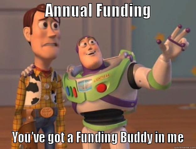 Annual Funding -               ANNUAL FUNDING                YOU'VE GOT A FUNDING BUDDY IN ME Toy Story