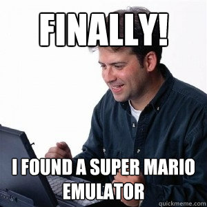 Finally! i found a super mario emulator  Lonely Computer Guy