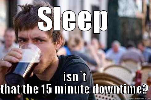 Every EVE Online player - SLEEP ISN´T THAT THE 15 MINUTE DOWNTIME? Lazy College Senior