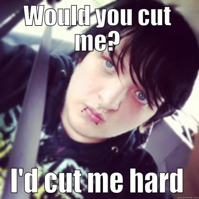 WOULD YOU CUT ME? I'D CUT ME HARD Misc