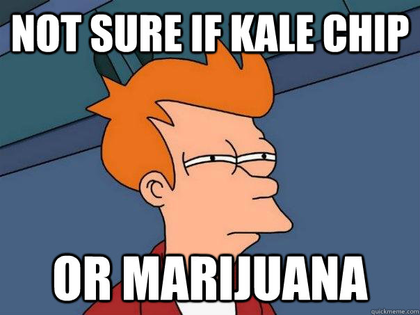 Not sure if Kale Chip Or marijuana - Not sure if Kale Chip Or marijuana  Futurama Fry