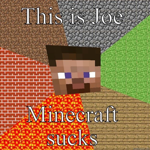 THIS IS JOE MINECRAFT SUCKS Minecraft