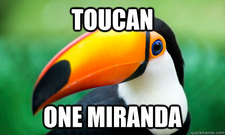 Toucan One Miranda  Toucan Do It