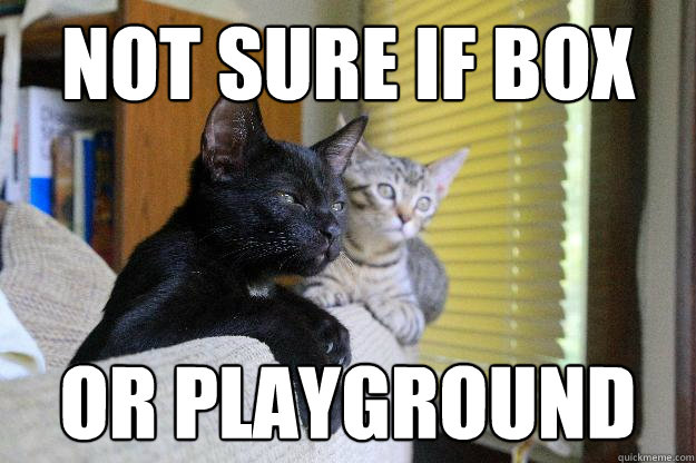 not sure if box or playground  