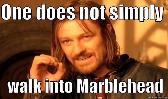 ONE DOES NOT SIMPLY     WALK INTO MARBLEHEAD Boromir