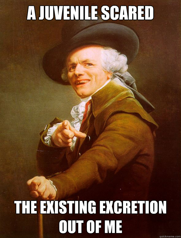 A Juvenile Scared  The existing Excretion Out of me - A Juvenile Scared  The existing Excretion Out of me  Joseph Ducreux