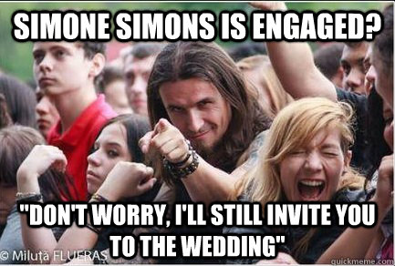 simone simons is engaged? 