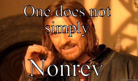 ONE DOES NOT SIMPLY NONREV Boromir