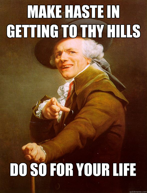 make haste in getting to thy hills do so for your life - make haste in getting to thy hills do so for your life  Joseph Ducreux