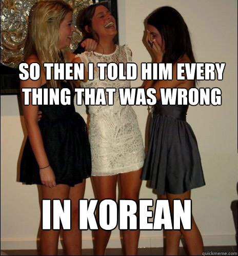 so then I told him every thing that was wrong In korean   Vindictive Girls