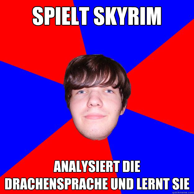 Spielt Skyrim Analysiert die Drachensprache und lernt sie  