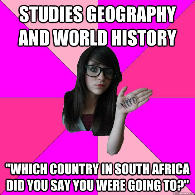 Studies geography and world history 