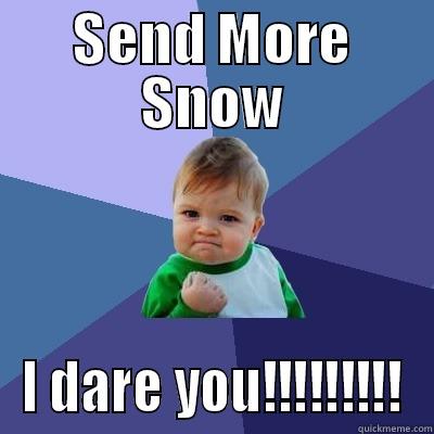 SEND MORE SNOW I DARE YOU!!!!!!!!! Success Kid