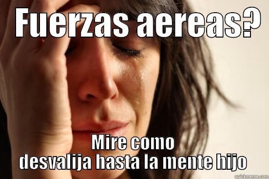   FUERZAS AEREAS?  MIRE COMO DESVALIJA HASTA LA MENTE HIJO First World Problems