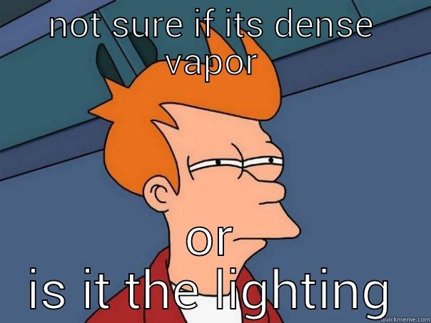 NOT SURE IF ITS DENSE VAPOR OR IS IT THE LIGHTING Futurama Fry