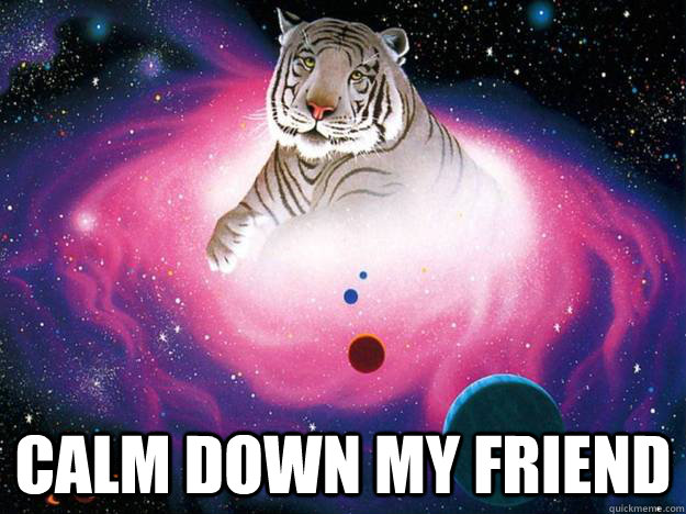  Calm down my friend -  Calm down my friend  S   P   A   C   E TIGER