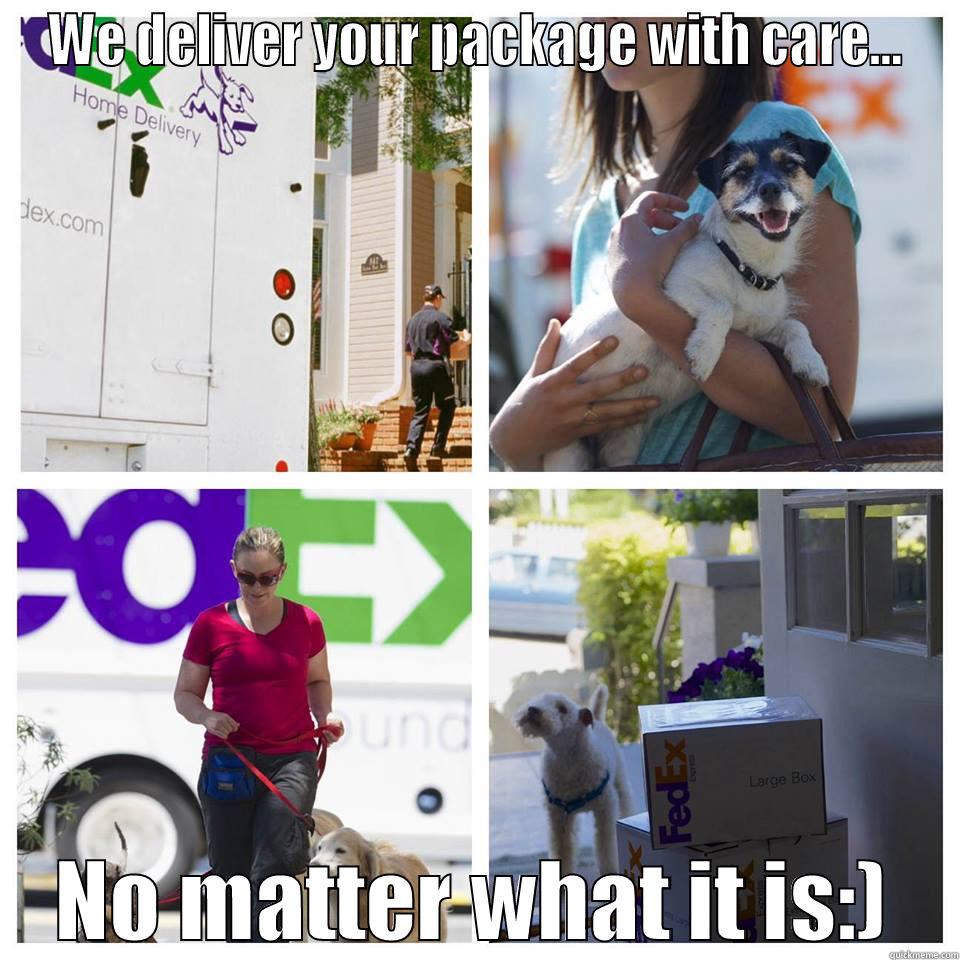 WE DELIVER YOUR PACKAGE WITH CARE... NO MATTER WHAT IT IS:) Misc