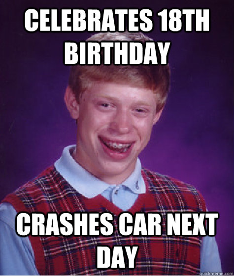 Celebrates 18th Birthday  Crashes Car Next Day - Celebrates 18th Birthday  Crashes Car Next Day  Misc