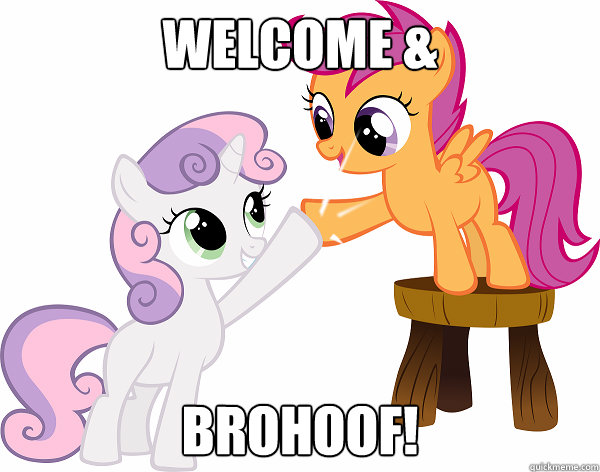 Welcome & brohoof!  CMC brohoof