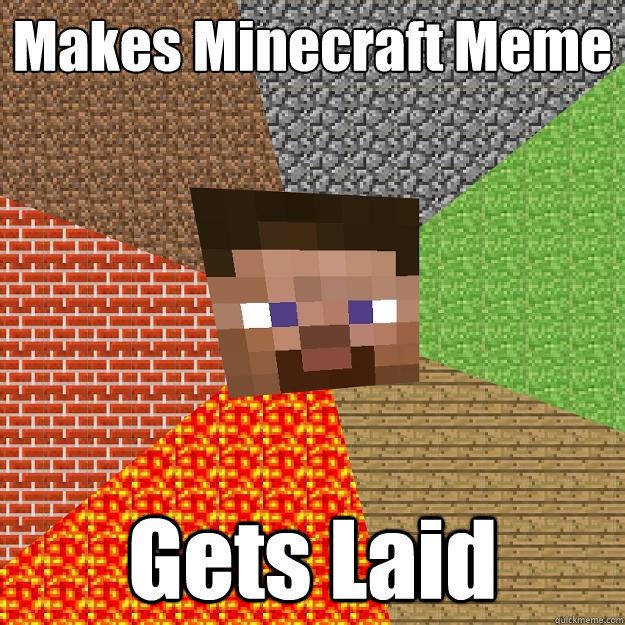 Makes Minecraft Meme Gets Laid  Minecraft