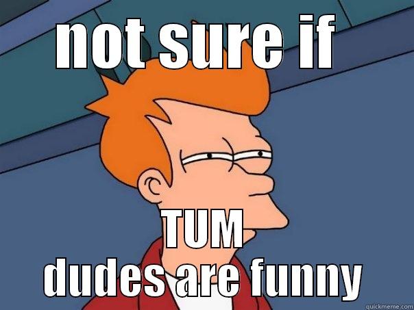 not sure if - NOT SURE IF  TUM DUDES ARE FUNNY Futurama Fry