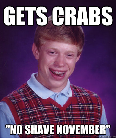 Gets crabs 