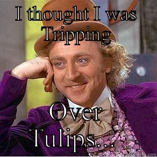 I THOUGHT I WAS TRIPPING OVER TULIPS...  Condescending Wonka