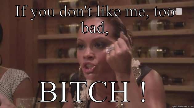 If you don't like me too bad - IF YOU DON'T LIKE ME, TOO BAD, BITCH ! Misc