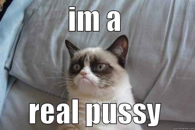 im a - IM A REAL PUSSY Grumpy Cat