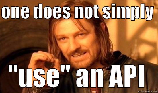 ONE DOES NOT SIMPLY  