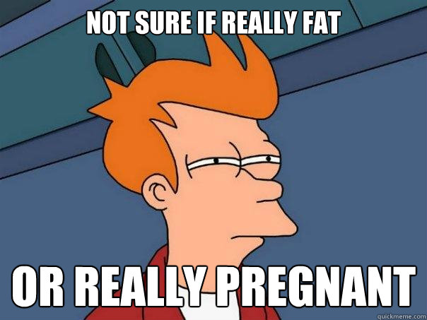 Not sure if really fat Or really pregnant - Not sure if really fat Or really pregnant  Futurama Fry