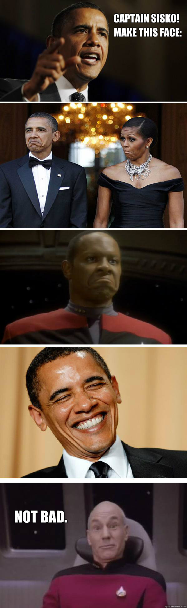 Captain sisko! Make this face: Not Bad. - Captain sisko! Make this face: Not Bad.  Meme Me Up