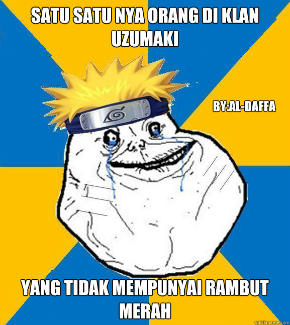 satu satu nya orang di klan uzumaki  yang tidak mempunyai rambut merah By:Al-Daffa  FA Naruto Uzumaki